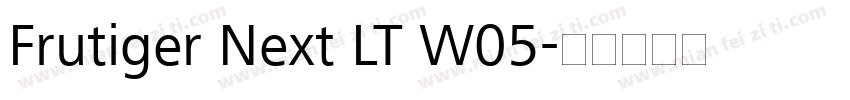 Frutiger Next LT W05字体转换